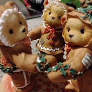 VINTAGE, ADORABLE!!!Cherished Teddies Missy, Cookie & Riley Figurine